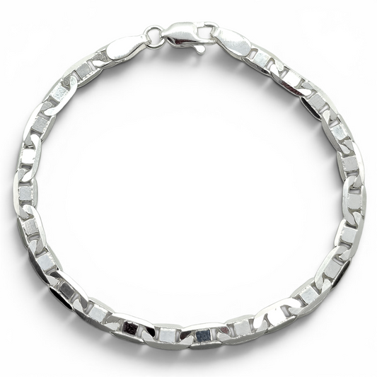 Pulso Gucci Liso 4mm Plata Ley 925