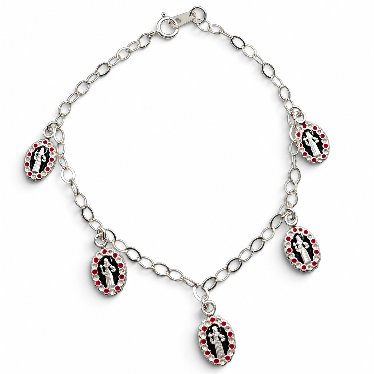 Pulsera San Benito Plata Ley 925