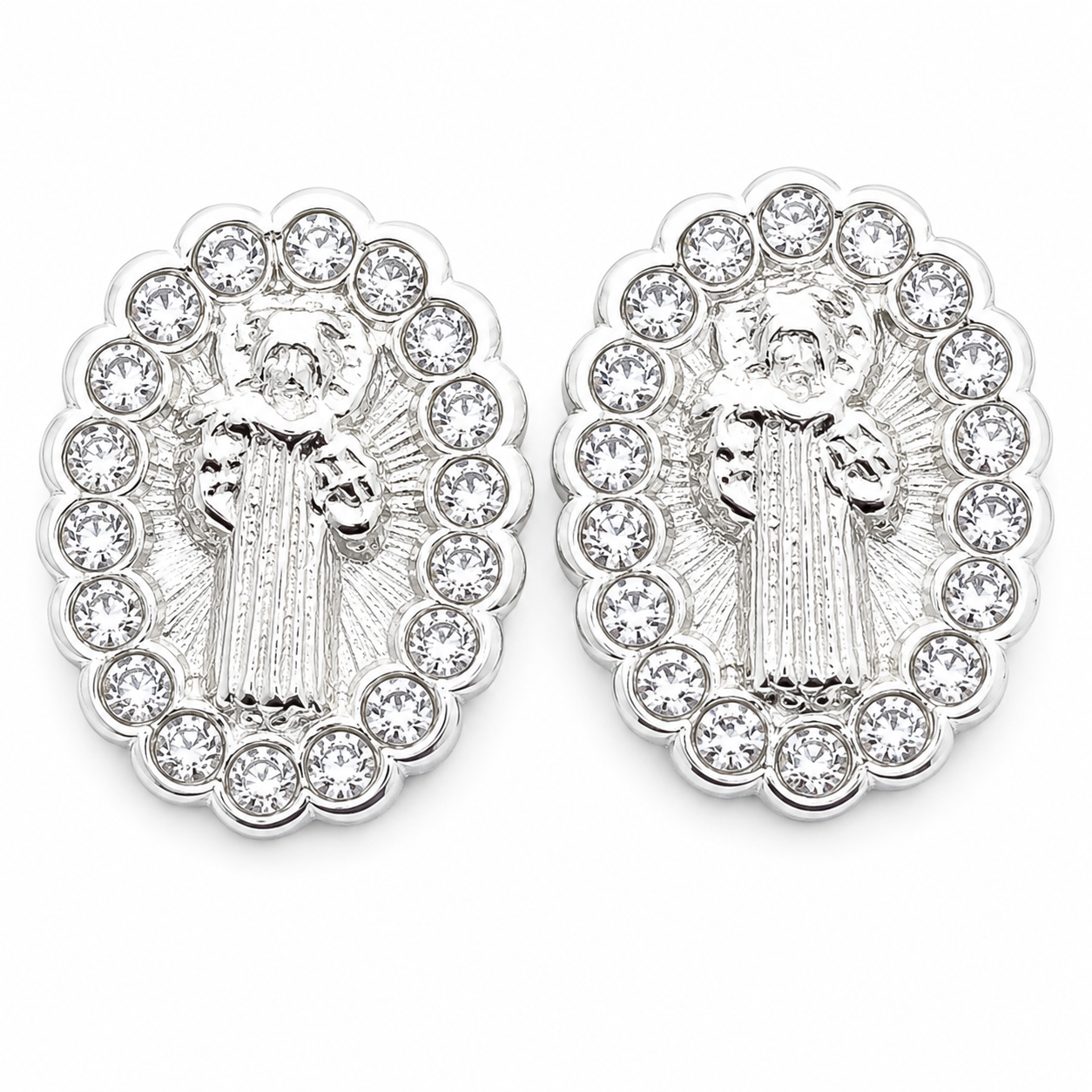 Broquel San Benito Plata Ley 925