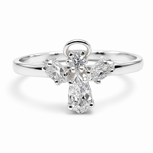 Anillo Angel Zirconia Plata Ley 925
