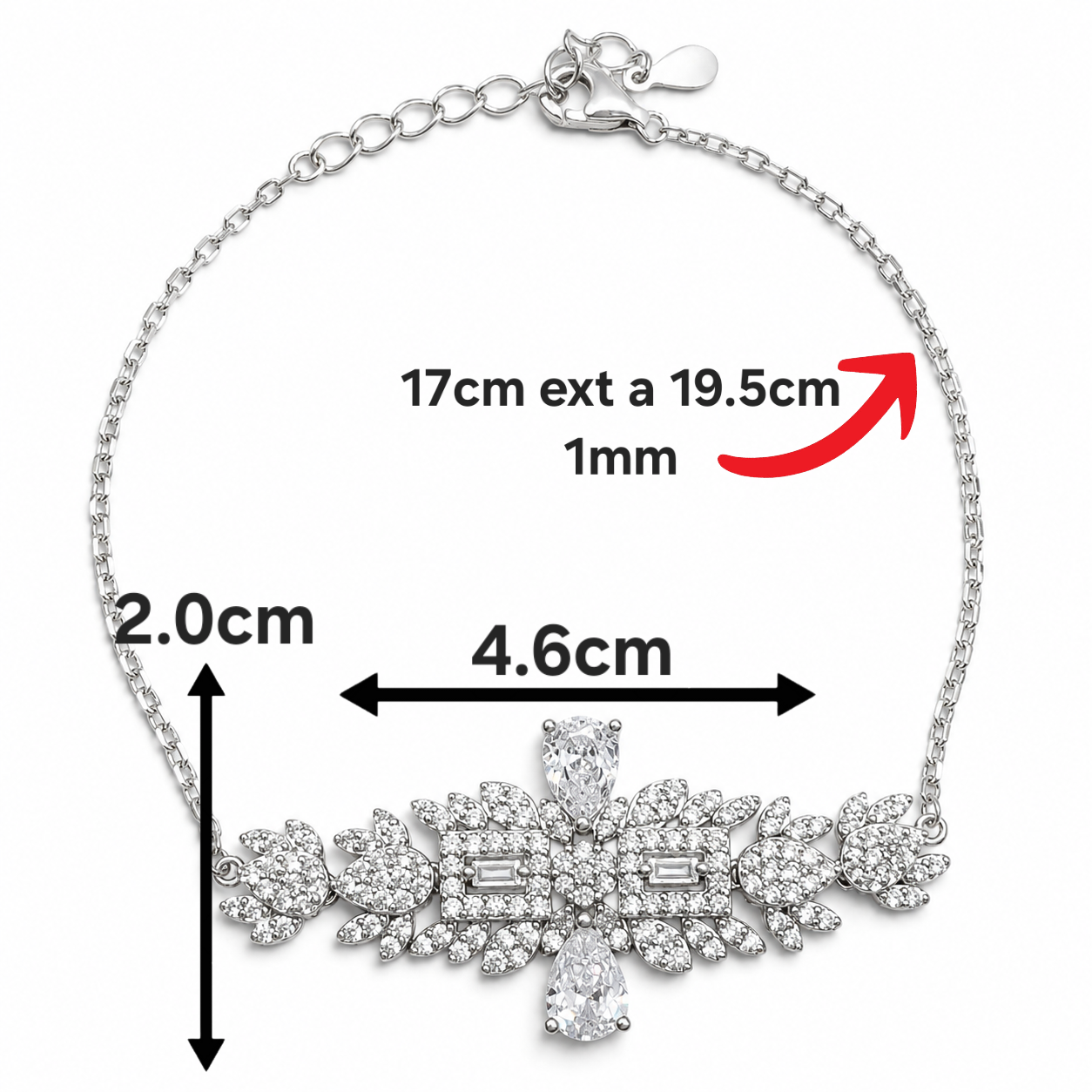 Set Zirconia Gota Plata Ley 925