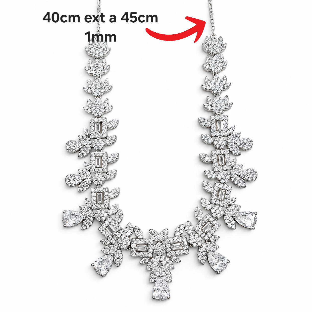 Set Zirconia Gota Plata Ley 925