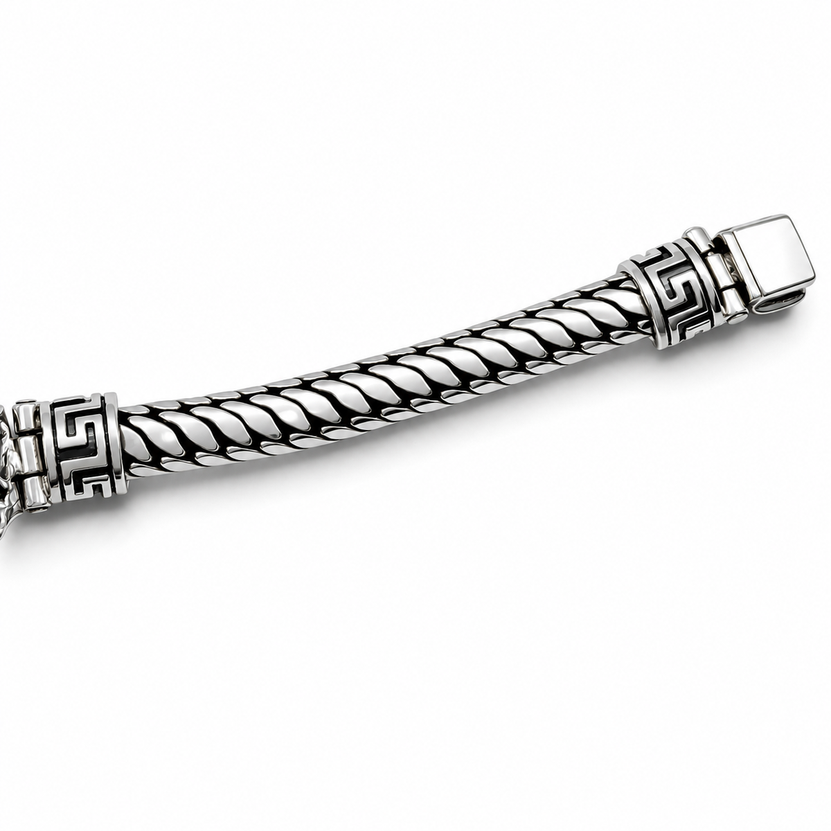Pulso Demon 8mm Plata Ley 925