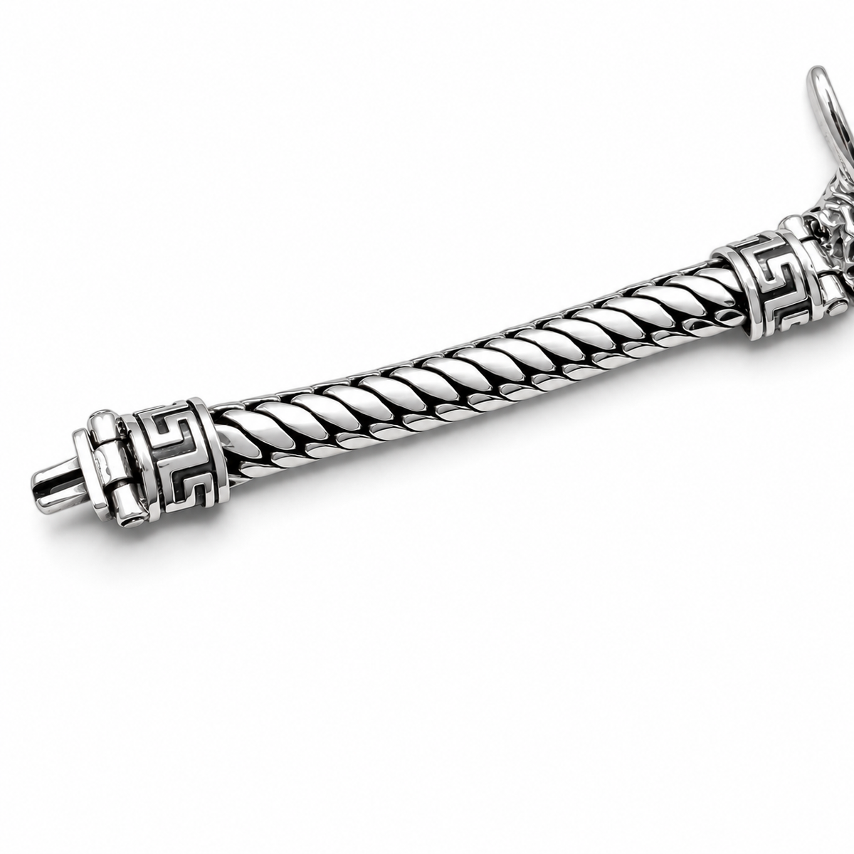 Pulso Demon 8mm Plata Ley 925
