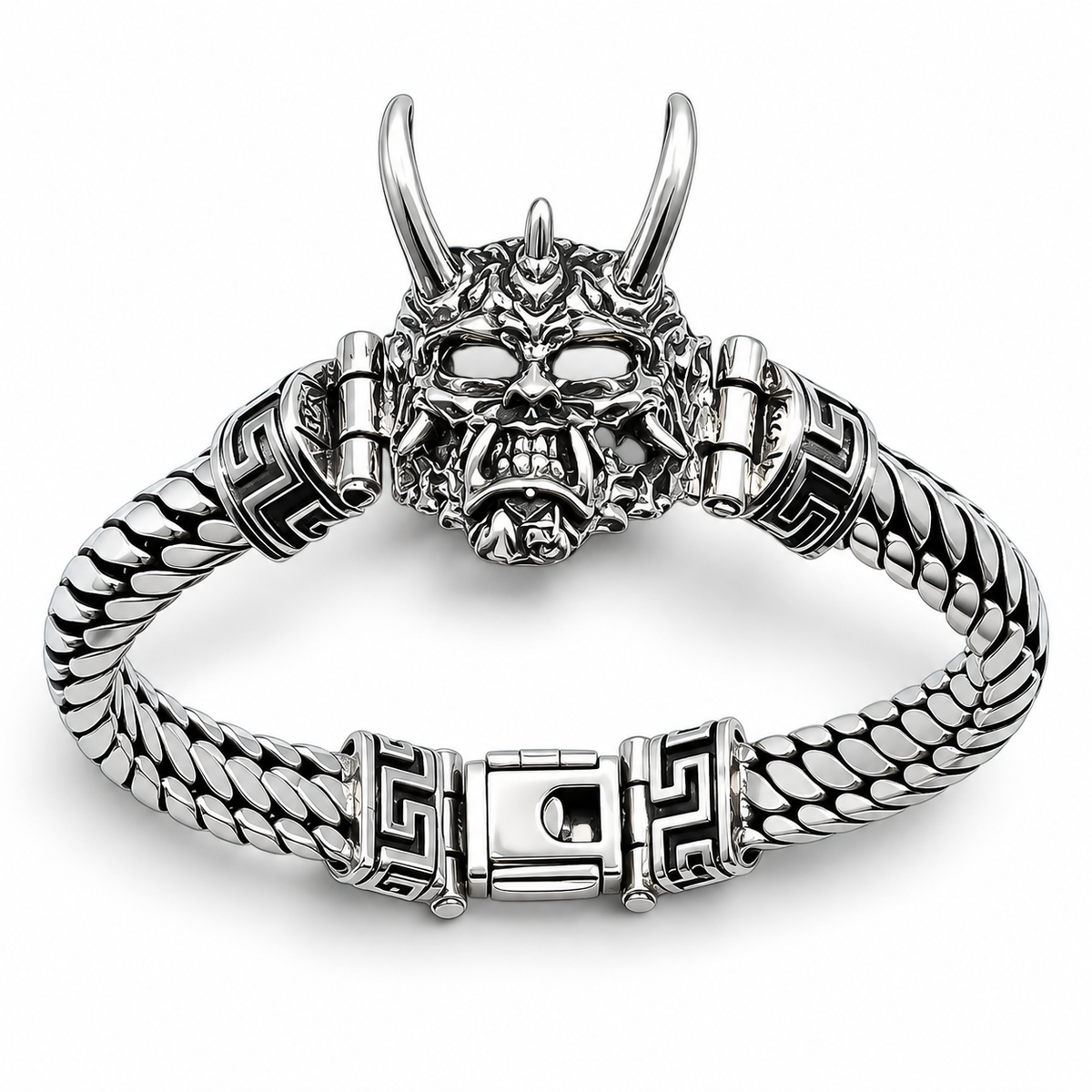 Pulso Demon 8mm Plata Ley 925