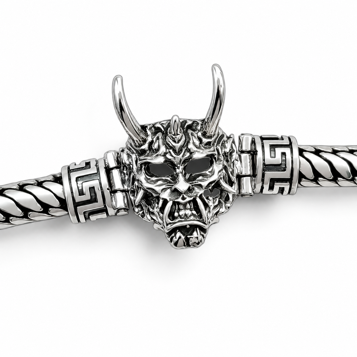 Pulso Demon 8mm Plata Ley 925