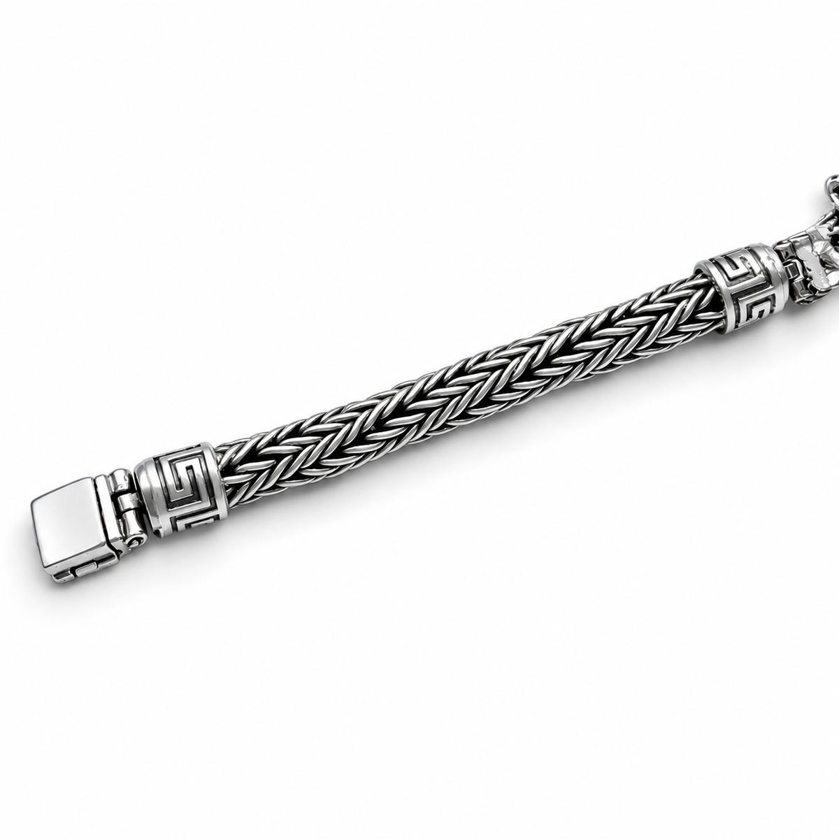 Pulso Jaguar Craneo 7mm Plata Ley 925