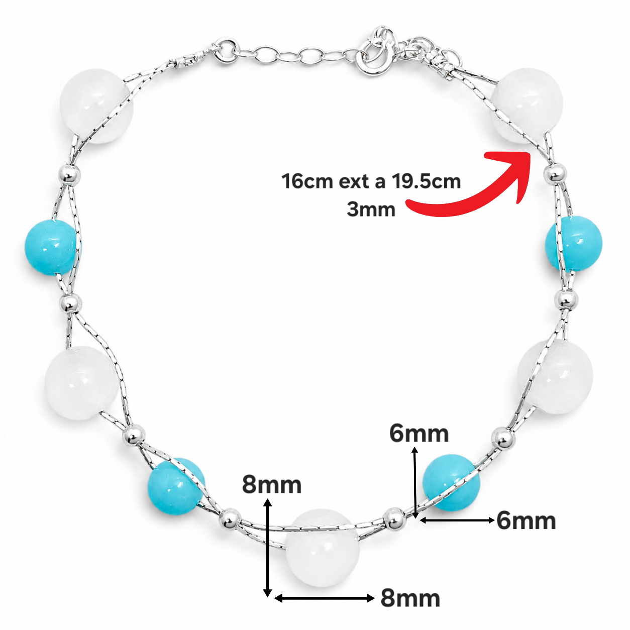 Pulsera Bola Azul