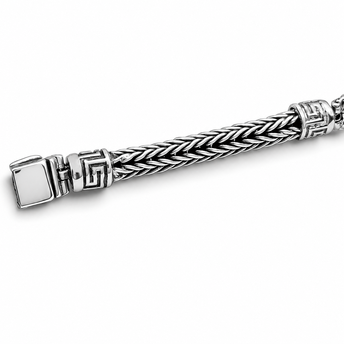 Pulso Rey Leon 7mm Plata Ley 925
