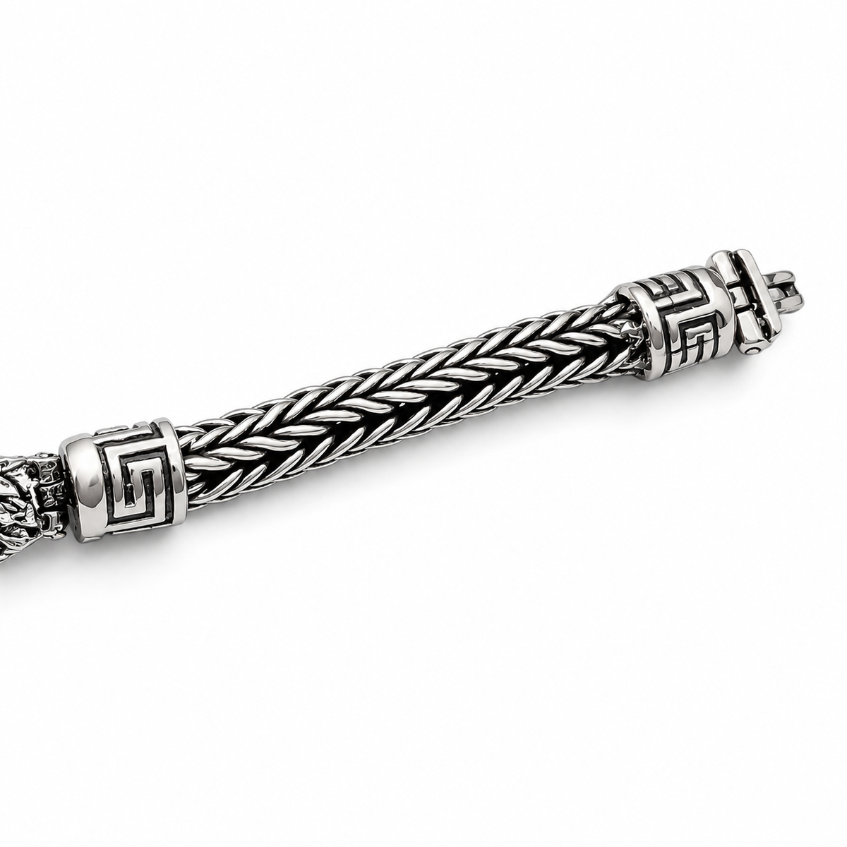 Pulso Rey Leon 7mm Plata Ley 925