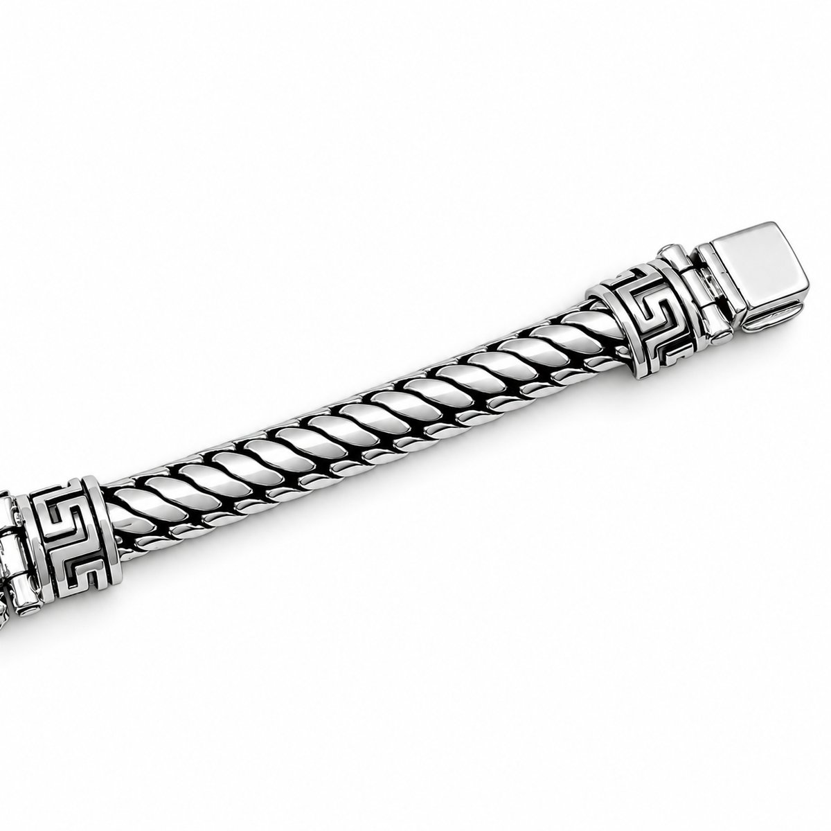 Pulso Rey Leon 8mm Plata Ley 925