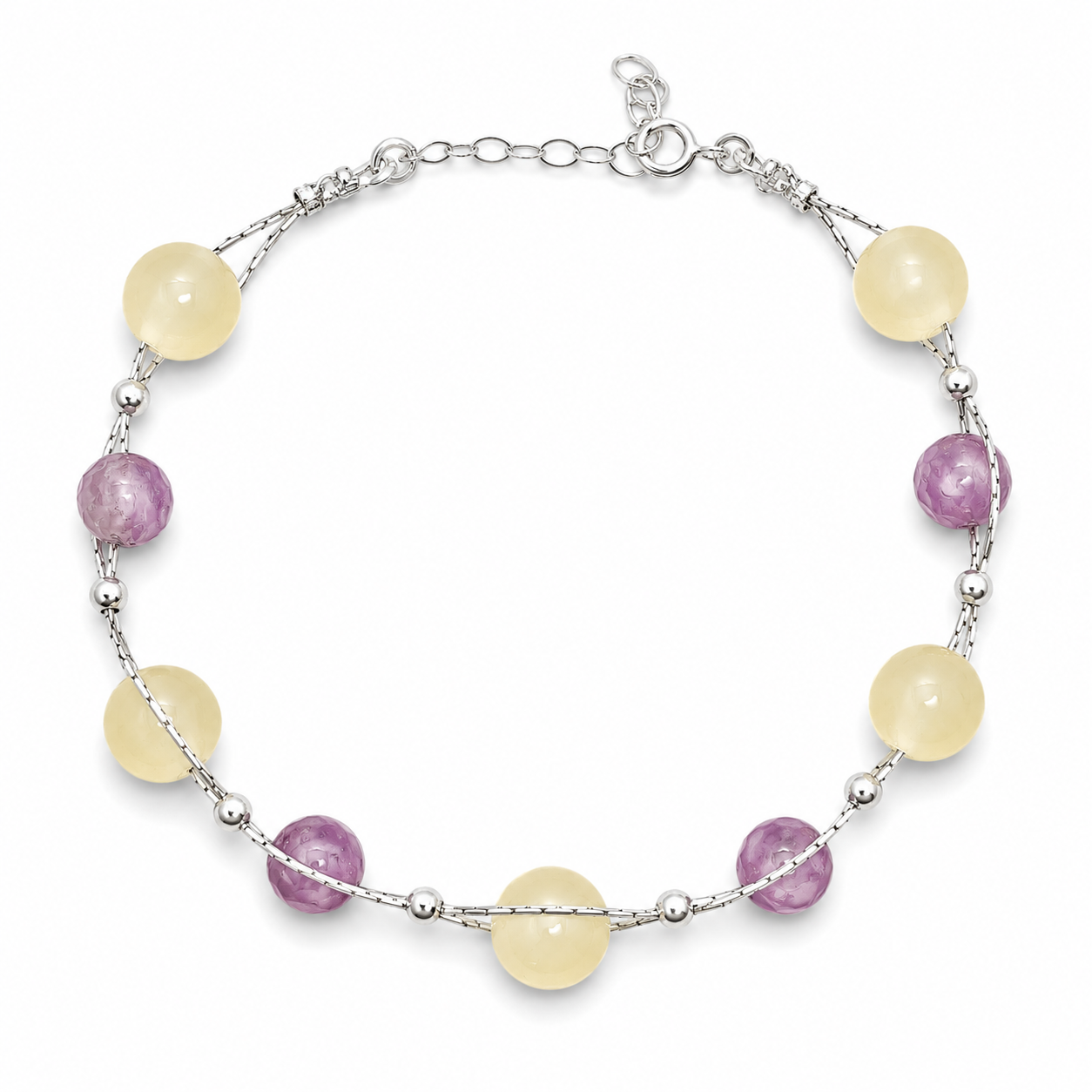 Pulsera Bola Lila