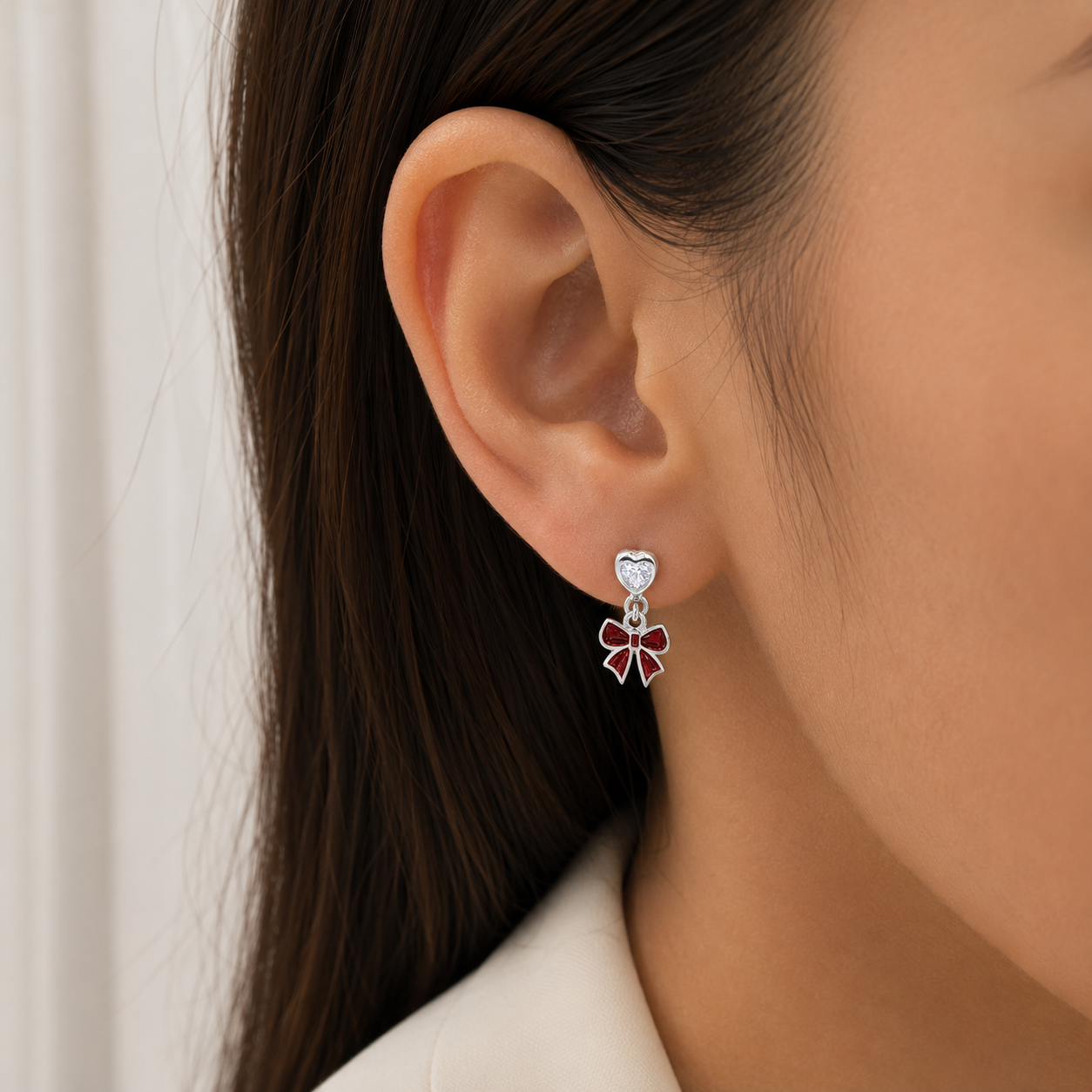 Arete Moño Rojo