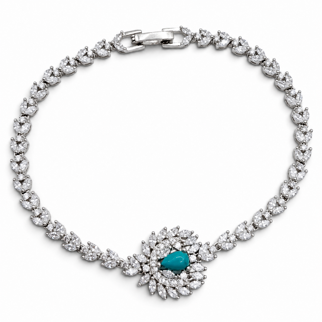 Set Zirconia Piedra Plata Ley 925