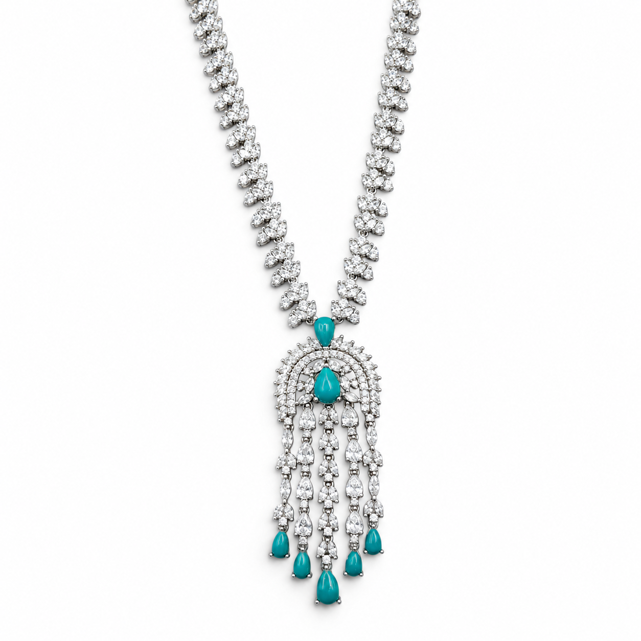 Set Zirconia Piedra Plata Ley 925