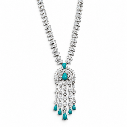 Set Zirconia Piedra Plata Ley 925