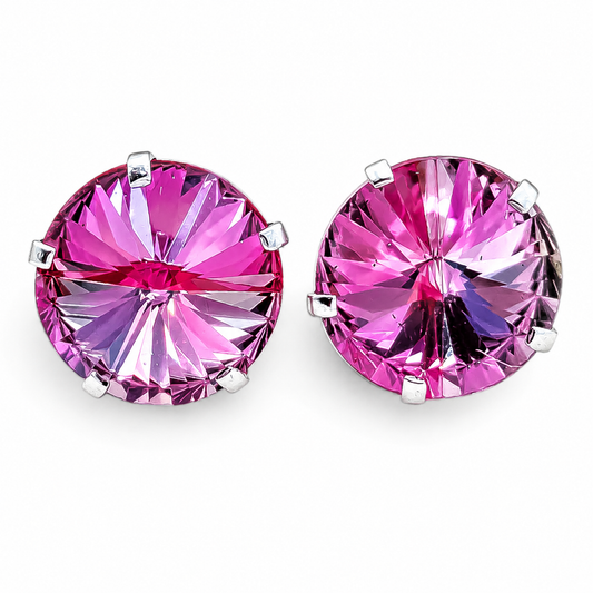Broquel Rosa Grande Plata Ley 925
