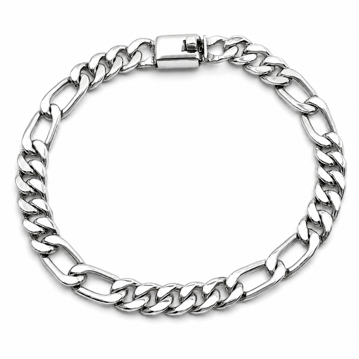 Pulso Figaro 6mm Plata Ley 925