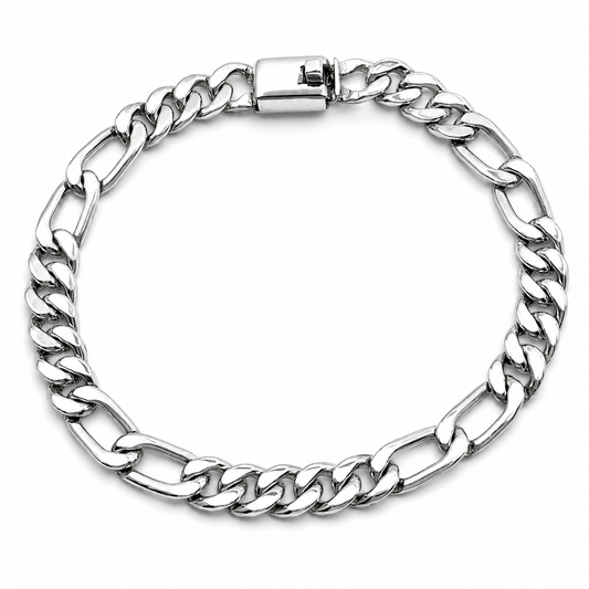 Pulso Figaro 6mm Plata Ley 925