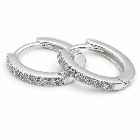 Hugguies Zirconia Plata Ley 925