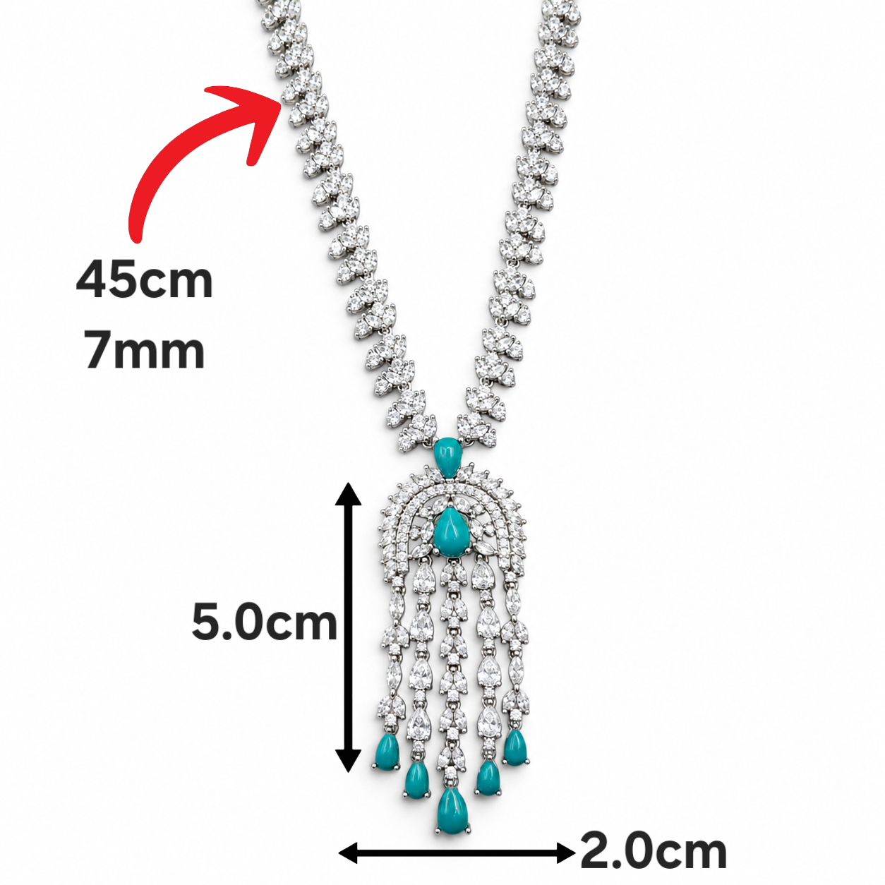 Set Zirconia Piedra Plata Ley 925