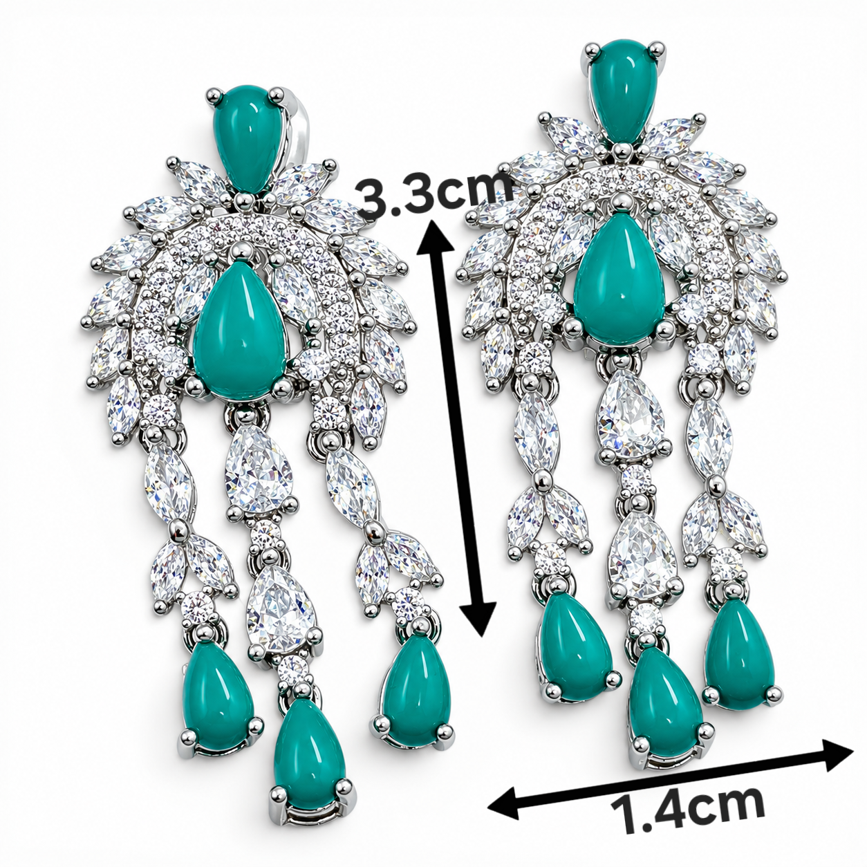 Set Zirconia Piedra Plata Ley 925