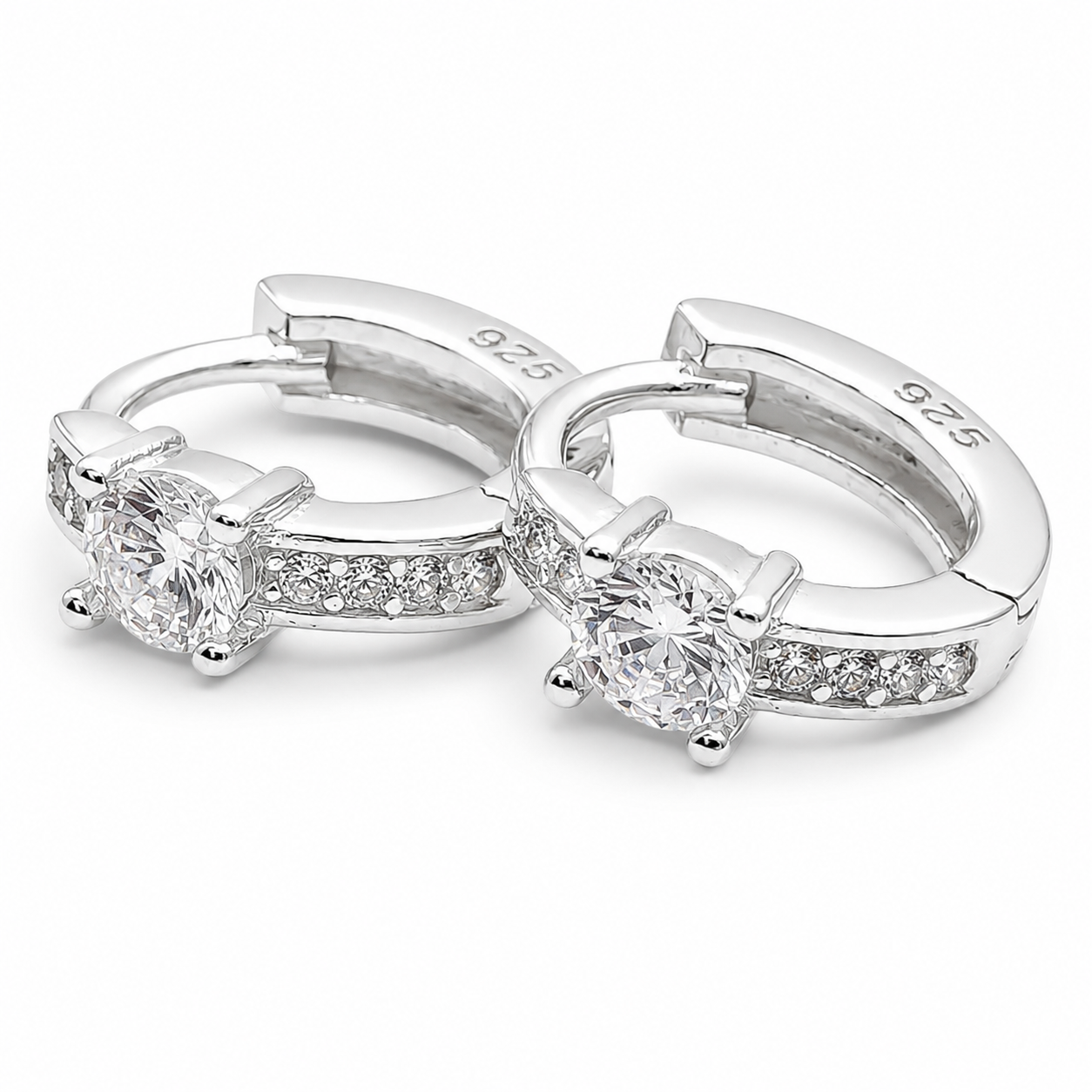 Hugguies Zirconia Mini Plata Ley 925