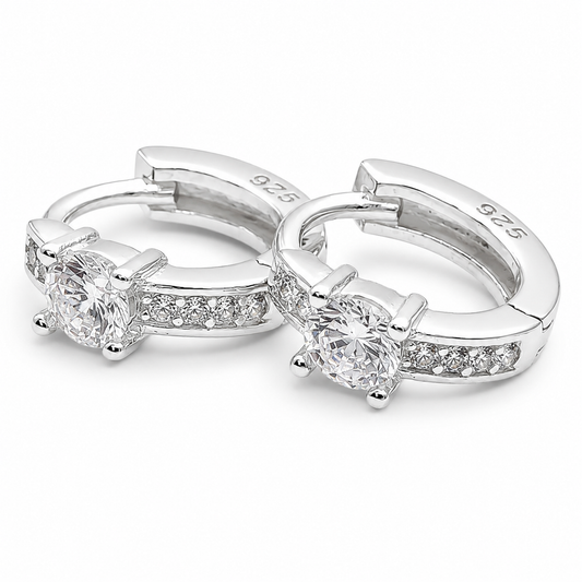 Hugguies Zirconia Mini Plata Ley 925
