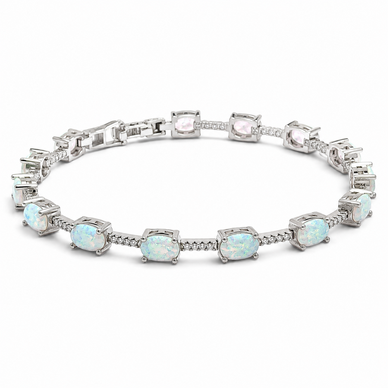 Pulsera Opalo Blanco