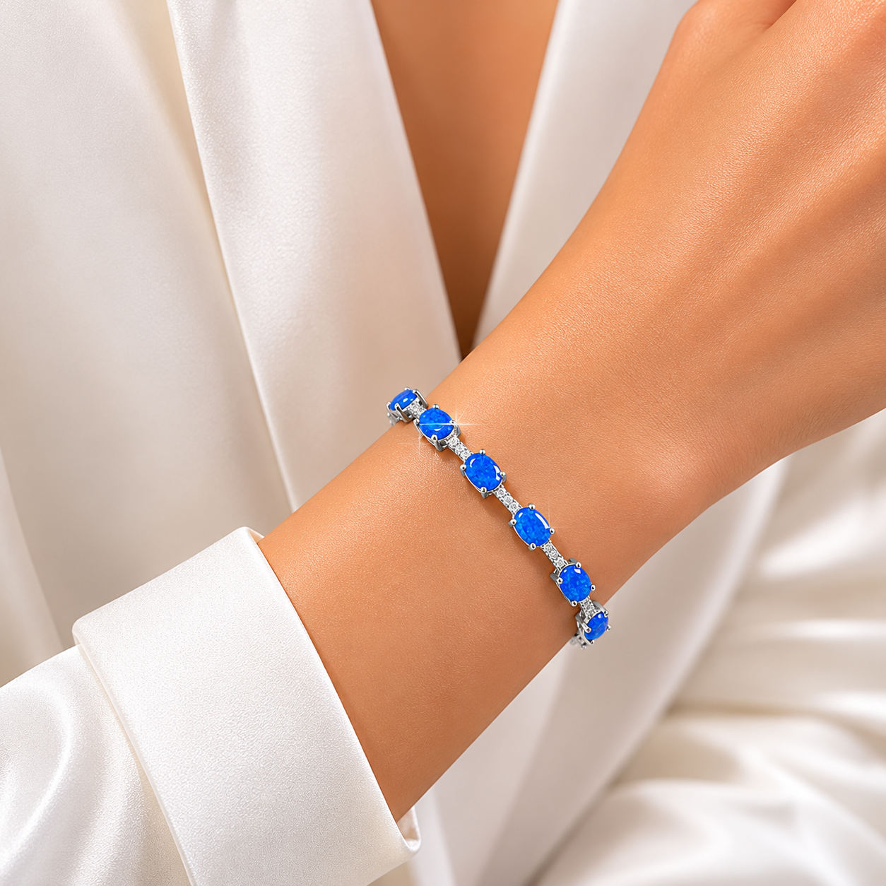 Pulsera Opalo Azul