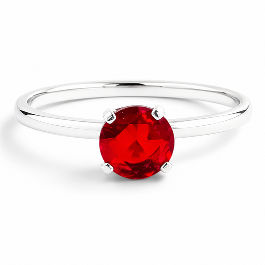 Anillo Rojo Solitario