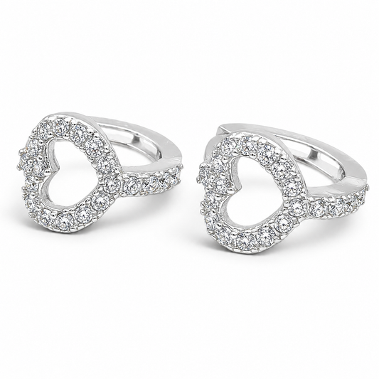 Hugguies Corazon Zirconia Plata Ley 925
