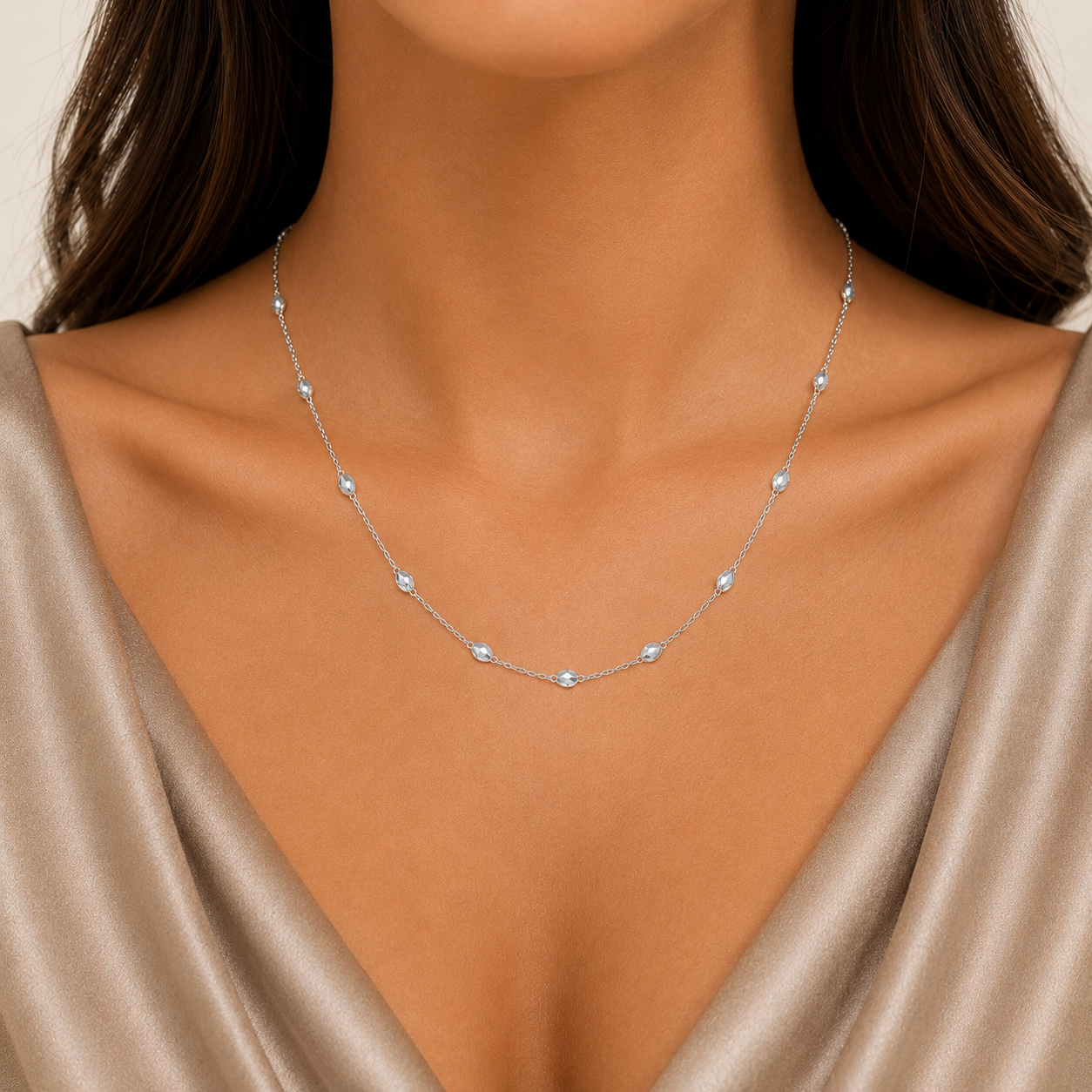 Cadena Delgada 1mm Plata Ley 925
