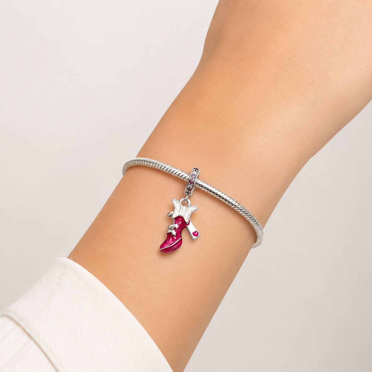 Charm Zapatilla Rosa Barbie