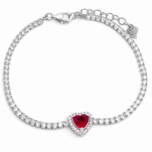 Pulsera Corazon Rojo