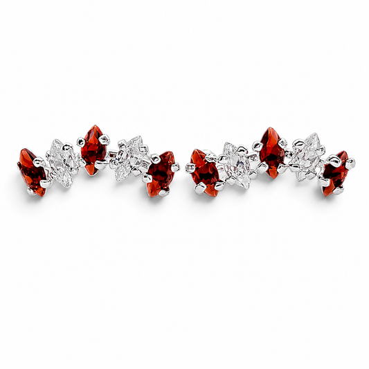 Broquel Churumbela Rojo Plata Ley 925