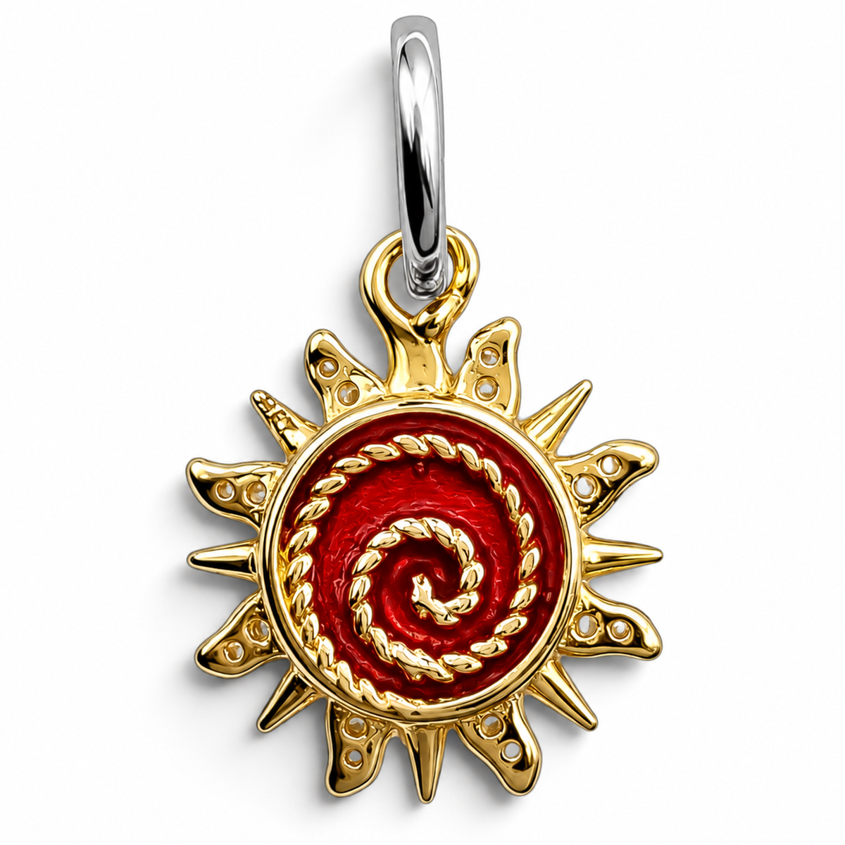 Charm Sol Plata Ley 925