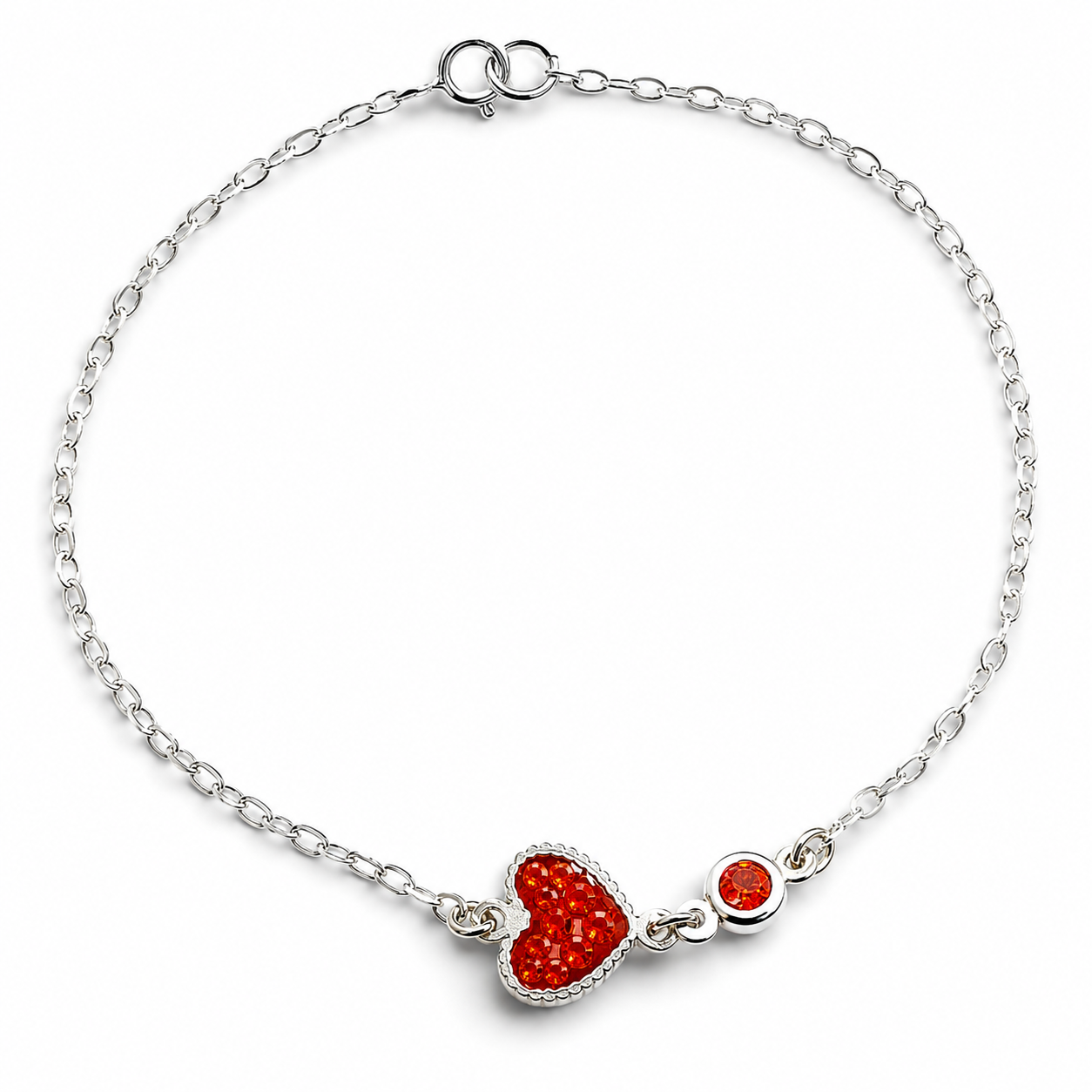 Pulsera Corazon Rojo