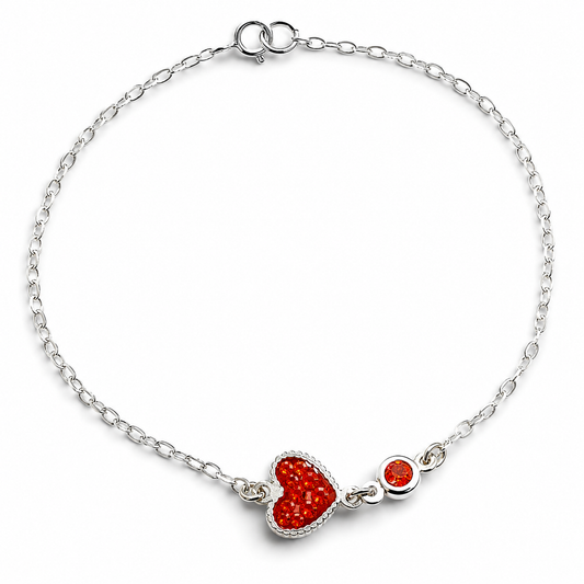 Pulsera Corazon Rojo