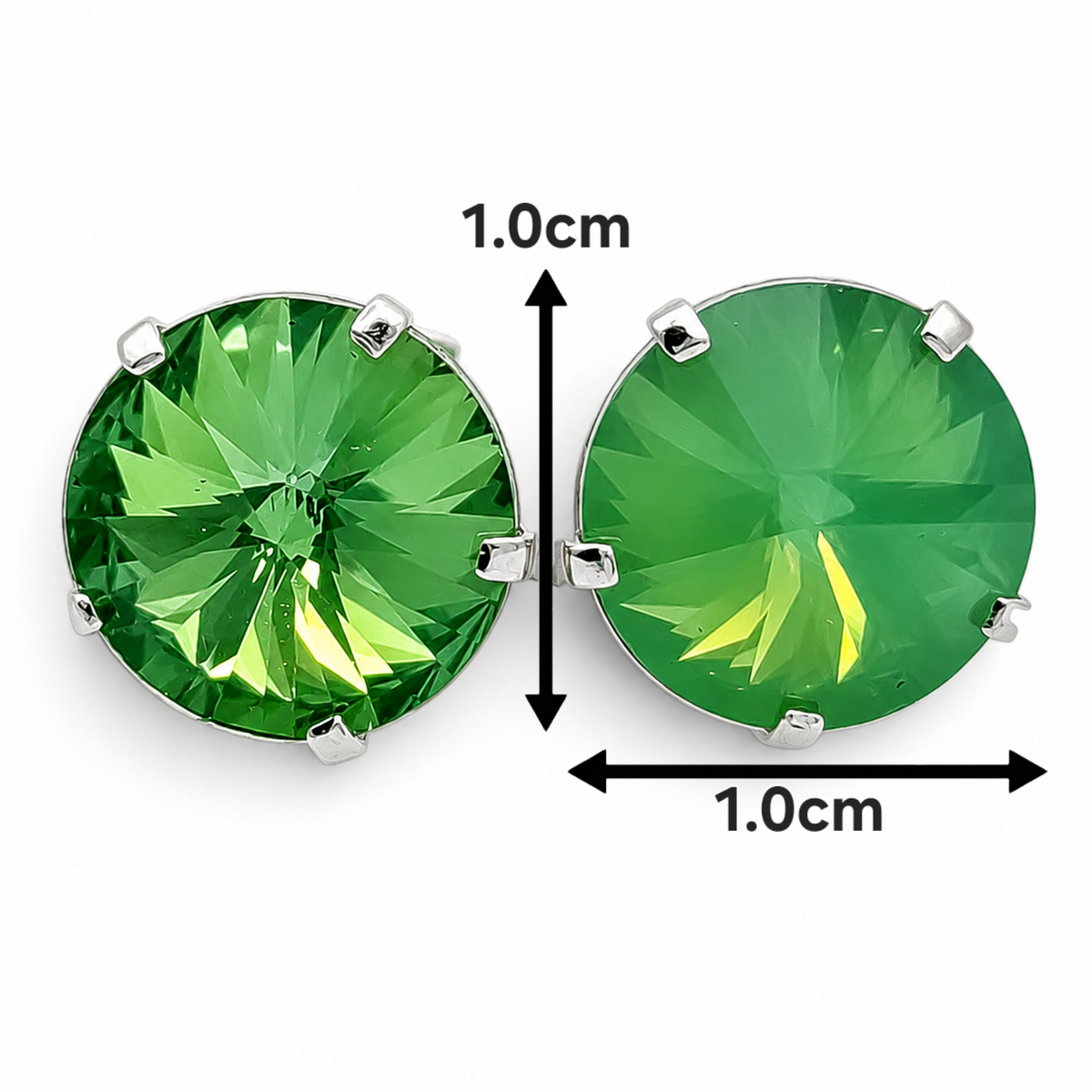 Broquel Verde Grande Plata Ley 925