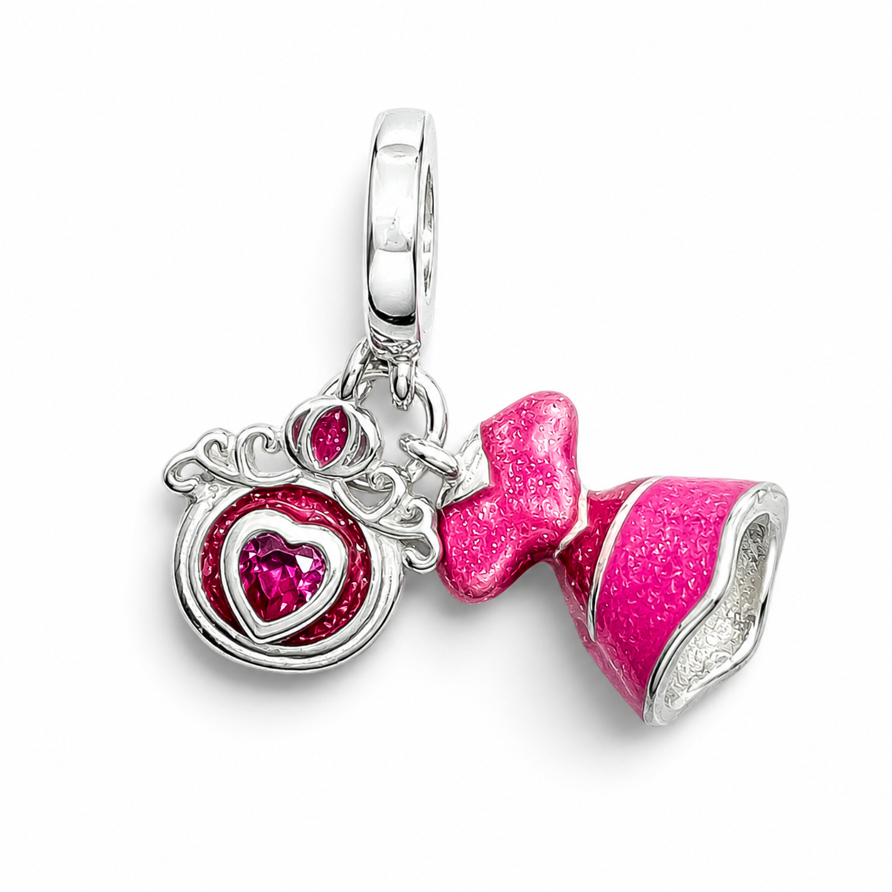 Charm Vestido Rosa Barbie