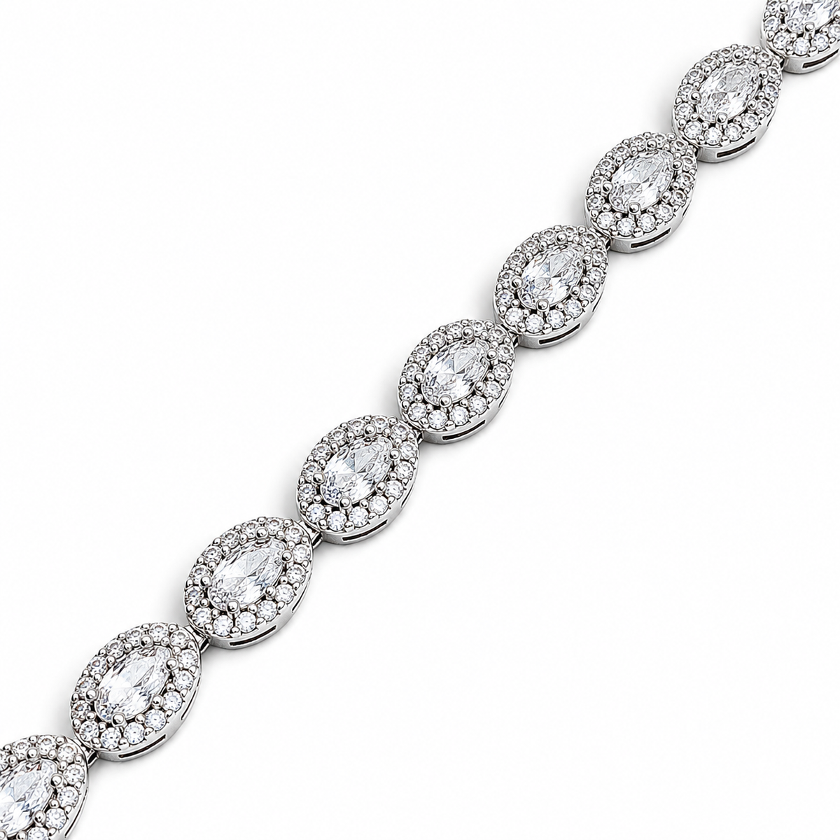Pulsera Zirconia Plata Ley 925