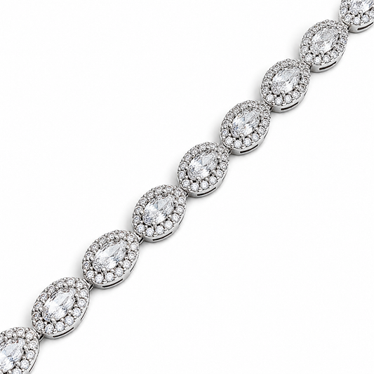 Pulsera Zirconia Plata Ley 925