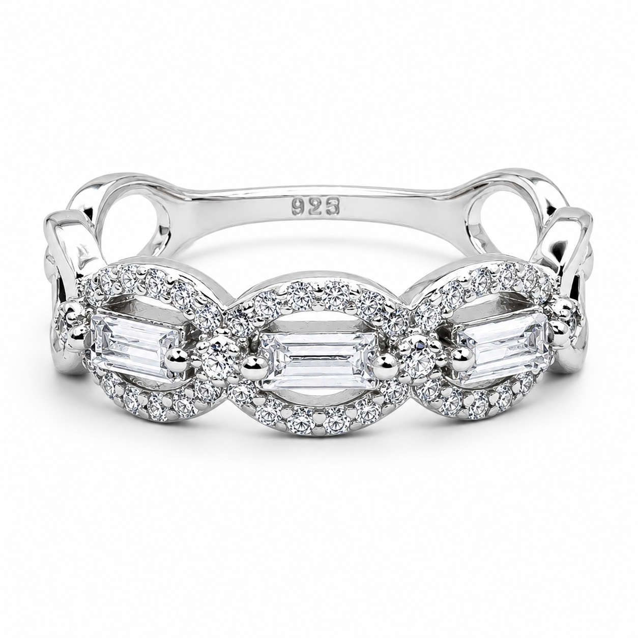 Anillo Zirconia Plata Ley 925