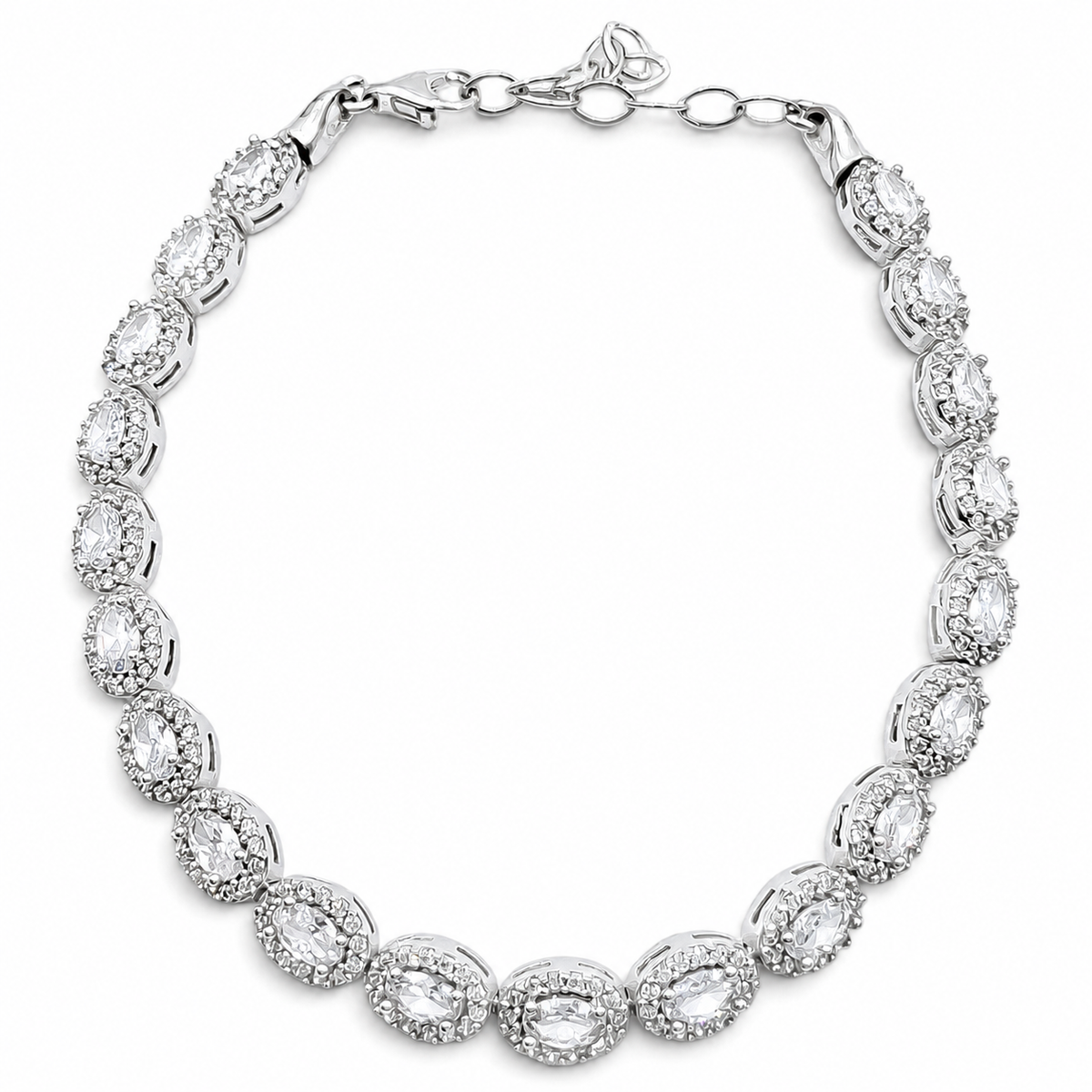 Pulsera Zirconia Plata Ley 925