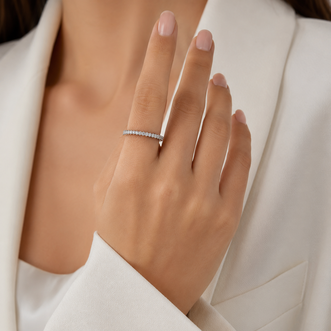 Anillo Churumbela Zirconia Plata Ley 925