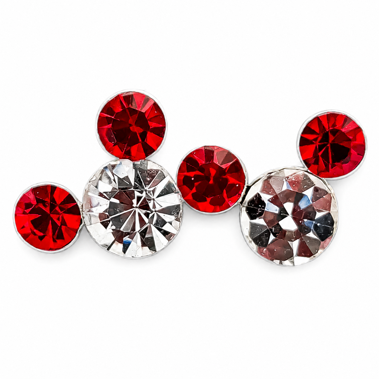 Broquel Mickey Blanco Rojo