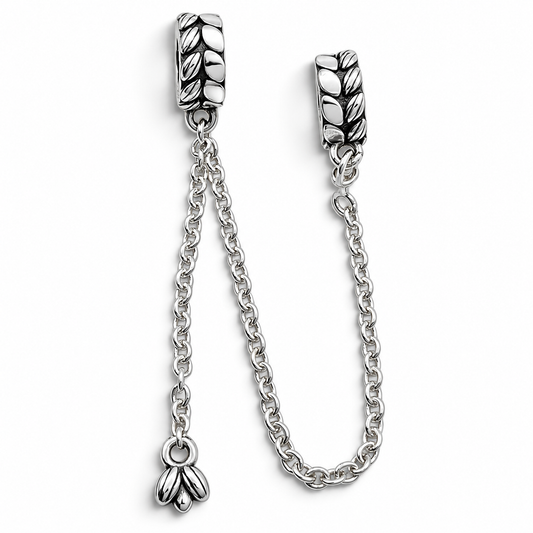 Charm Hojitas de Seguridad Plata Ley 925
