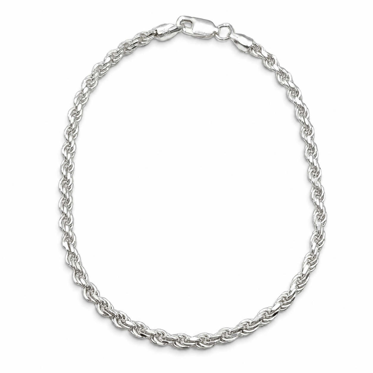 Pulso Torzal 3mm Plata Ley 925
