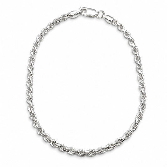 Pulso Torzal 3mm Plata Ley 925